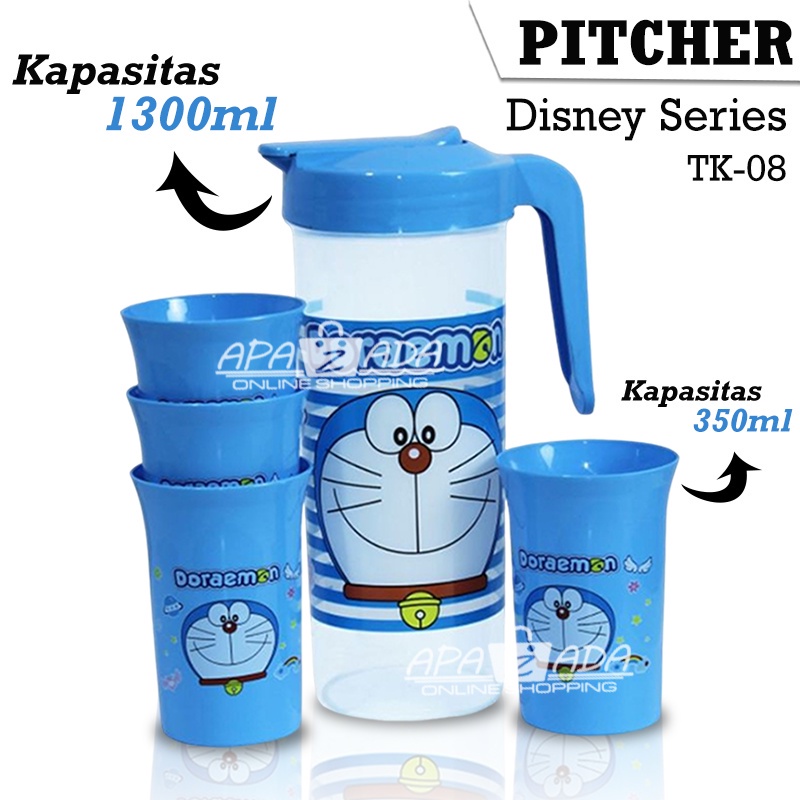 Set Teko Dan Gelas Plastik Cangkir Keramik Air Viral Tko Kimglass Poci Drink 12 Lucu Korea Kado Pern
