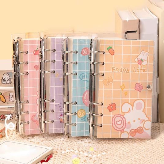 

Terbaik! RABBIT BEAR Binder A6 SET PVC dengan loose leaf 100 Lembar GRID GARIS !!