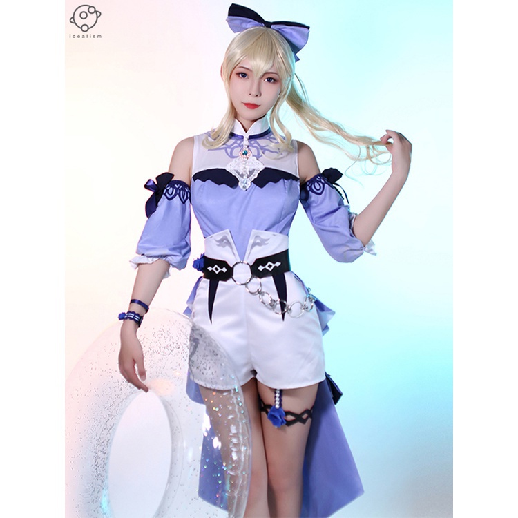 idealism Cosplay Outfit Genshin Impact Jean Costume Dress Skirt Hoodie Cloak Shorts Suit Full Set