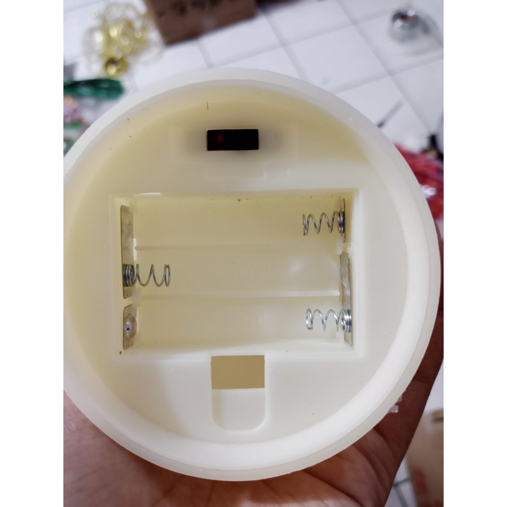 Lilin LED Elektrik Lilin Natal Hias Electric Smokeless Candle POLOS PLAIN Lilin 03