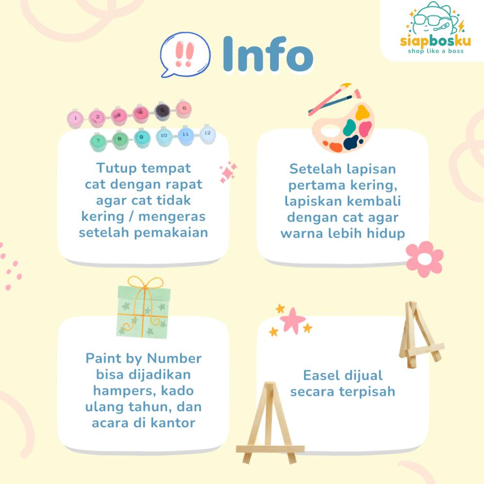 

COD PAINT BY NUMBER 20x30 CM AESTHETIC KANVAS LUKIS ANIME LANDSCAPE PAINTING KIT Termurah