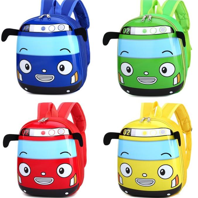 Tas Ransel Backpack Anak Sekolah Paud TK Karakter Mobil Tayo