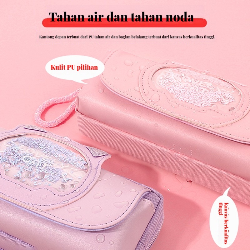 

Multifunction Cil Case Cute Organizer Tempat Sil Cartoon Quisand Animal Kotak Tempat Sil Cute