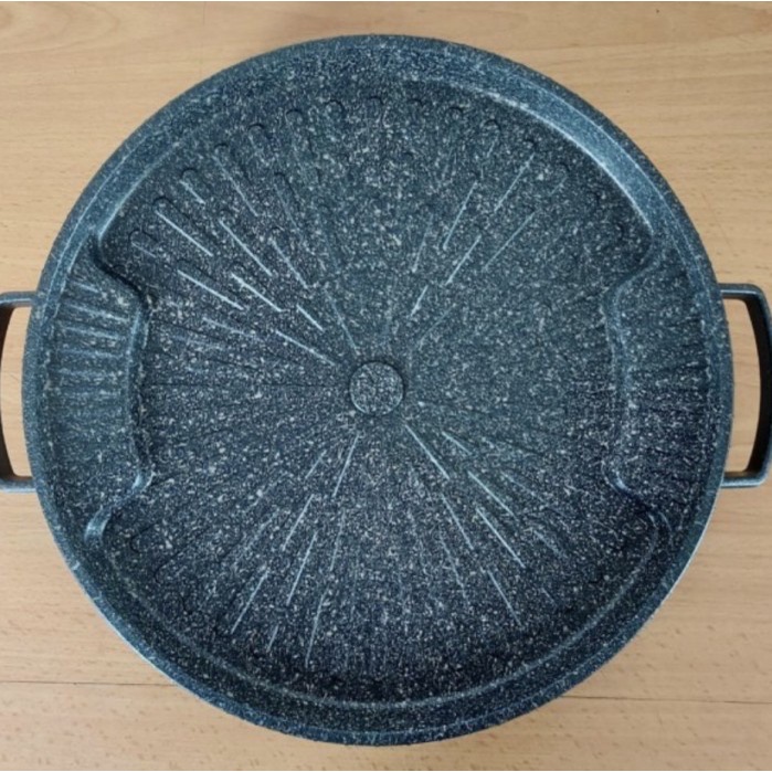 BISA COD WELLINGTON BULGOGI PAN 32 CM BBQ GRILL PAN MARBLE KERAMIK TEBAL TOP /GRILL PEN/BAKARAN