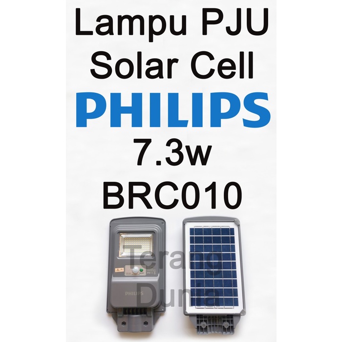 Promo Lampu Pju Solar Cell Led Philips 7.3W Brc010 Lampu Pju Philips Led 7.3