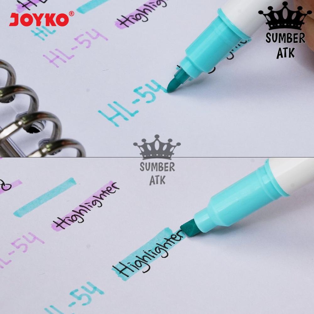 

Hot Sale Highlighter Penanda Joyko HL-54 , HL-55 6 dan 12 warna Pastel ..