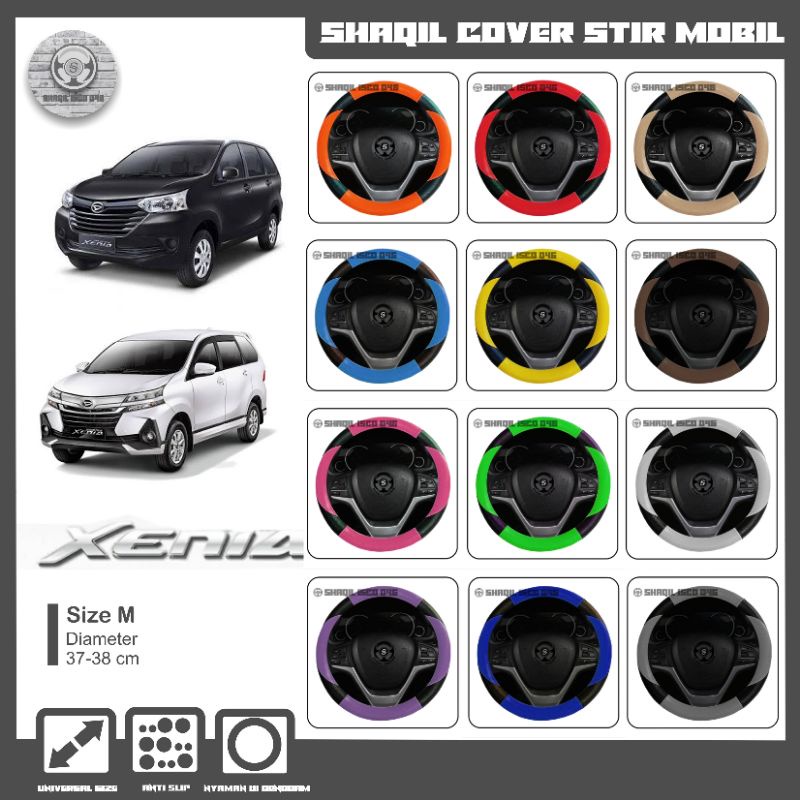 Sarung Stir Mobil Daihatsu Xenia, Cover Stir Mobil Xenia, Sarung Stir Minibus