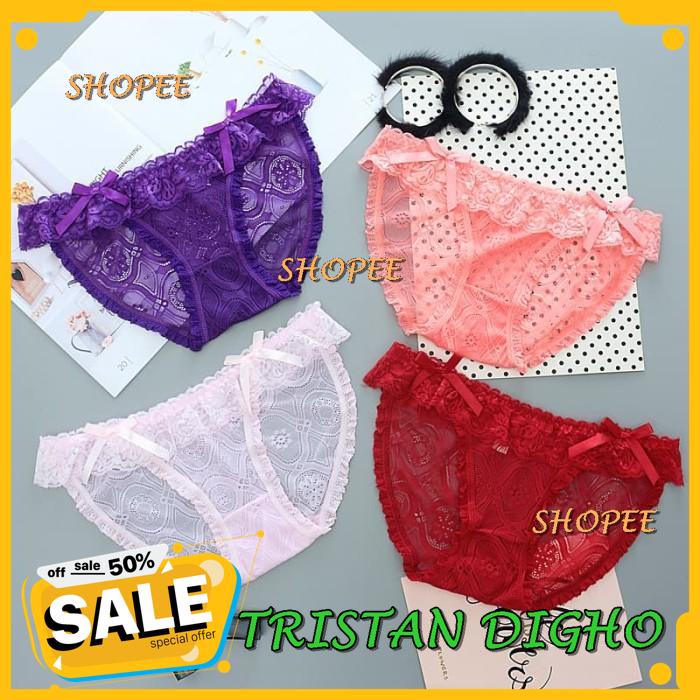 G STRING LINGERIE CELANA DALAM SEXY BUNGA TRANSPARAN THONG C / G STRING LINGERIE CELANA DALAM SEXY B