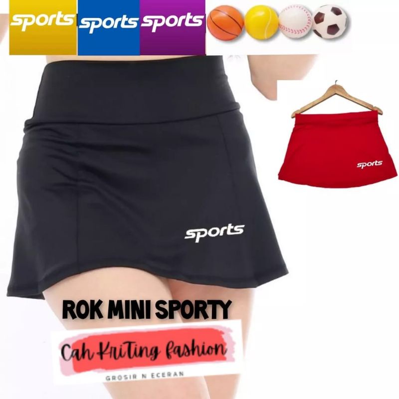 ROK MINI TENIS PANJANG 38 CM ROK A