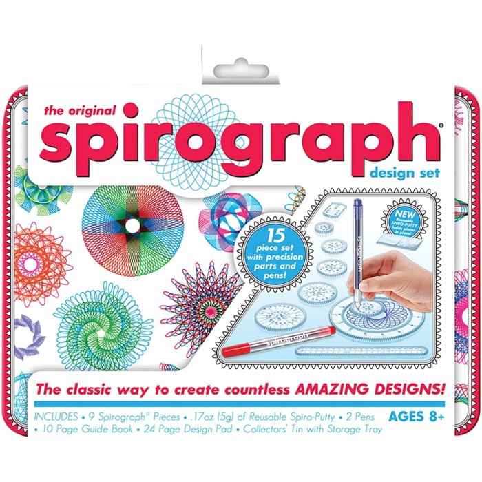 

Promo Spirograph Design Tin Set Alat Menggambar Penggaris Spirograf