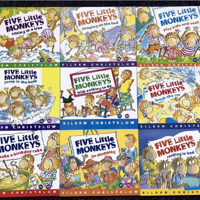 

Promo!! Five little monkeys series 9 oks