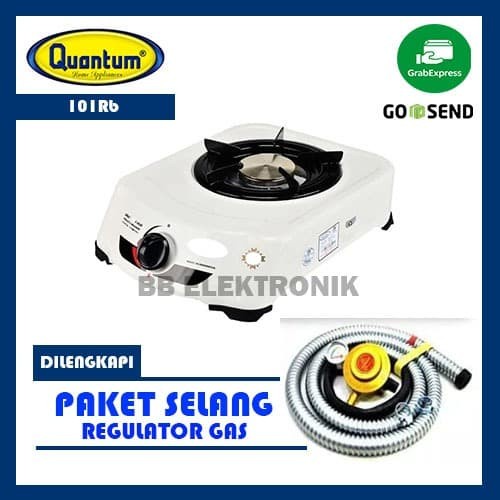 [Ori] Quantum 101Rb Kompor Gas 1 Tungku Dilengkapi Selang Gas Berkualitas