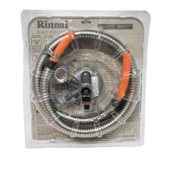 [Ori] Selang Gas Dan Regulator Rinnai / Selang Paket Rinnai Limited