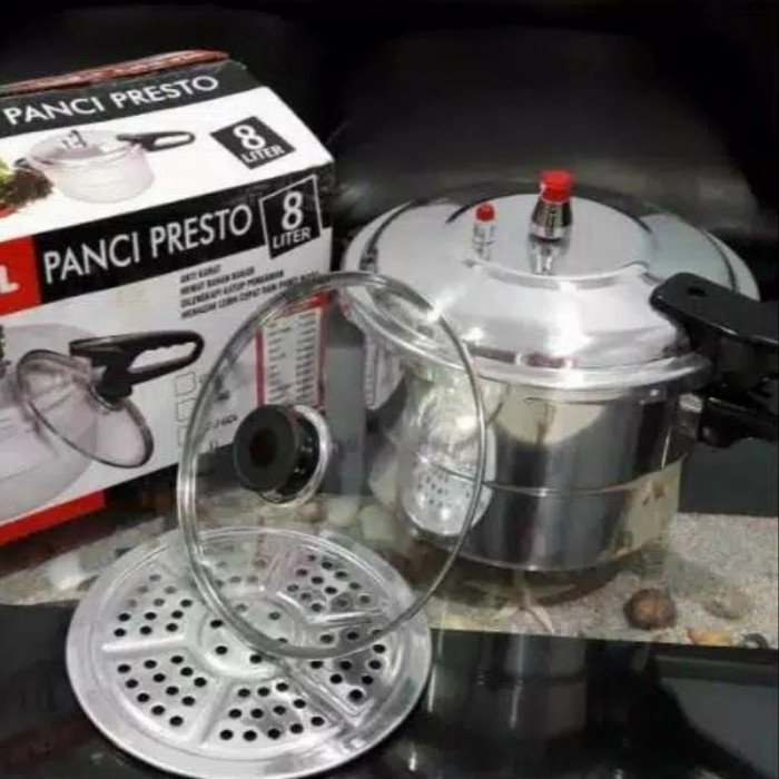 [Ori] Pressure Cooker Happy Call/ Panci Presto Tutup Kaca Kapasitas 8 Liter Berkualitas