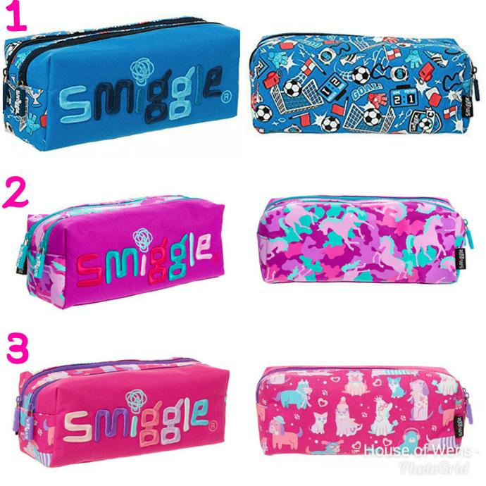 

Smiggle Kicks Twin Zip Pencil Case - Tempat Pensil Smiggle Original