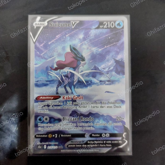 ✅New Suicune V Sar 215/172 Pokemon Vstar Semesta Bisa Gojek