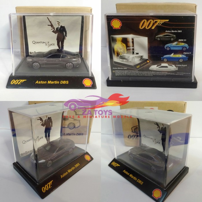 PROMO DIECAST JAMES BOND 007 ASTON MARTIN DBS GREY SHELL EDITION 1:64 TERLARIS