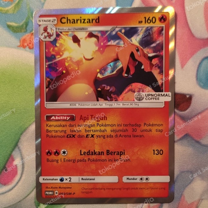 ✅New Kartu Pokemon Indonesia - Charizard Upnormal Promo Berkualitas