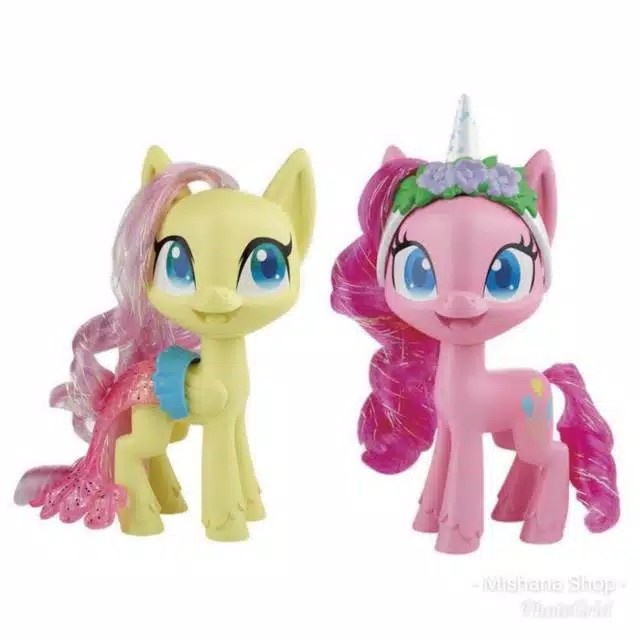 ✅New Ori Boneka My Little Pony Pinkie Pie  Fluttershy Dressup 5Inch 12Cm Bisa Sameday