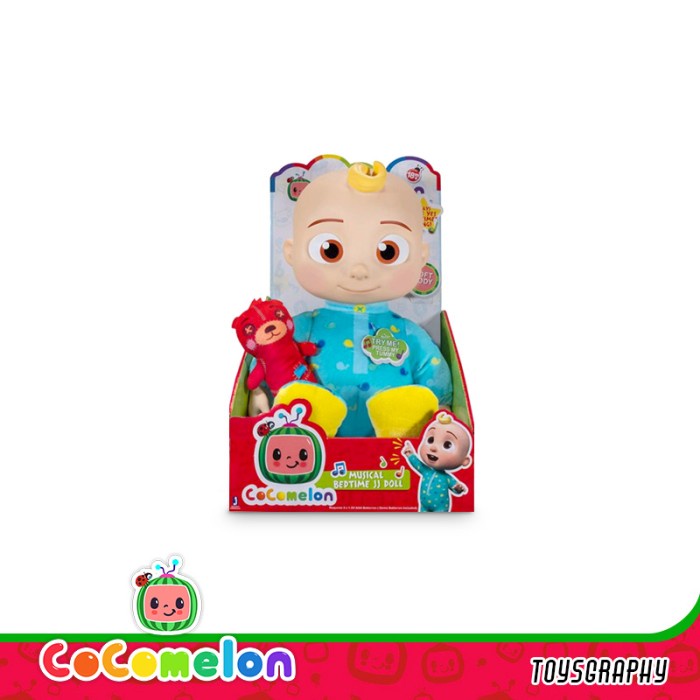 Cocomelon Musical Bedtime Jj Doll Boneka Soft Plush Original Youtube Ready