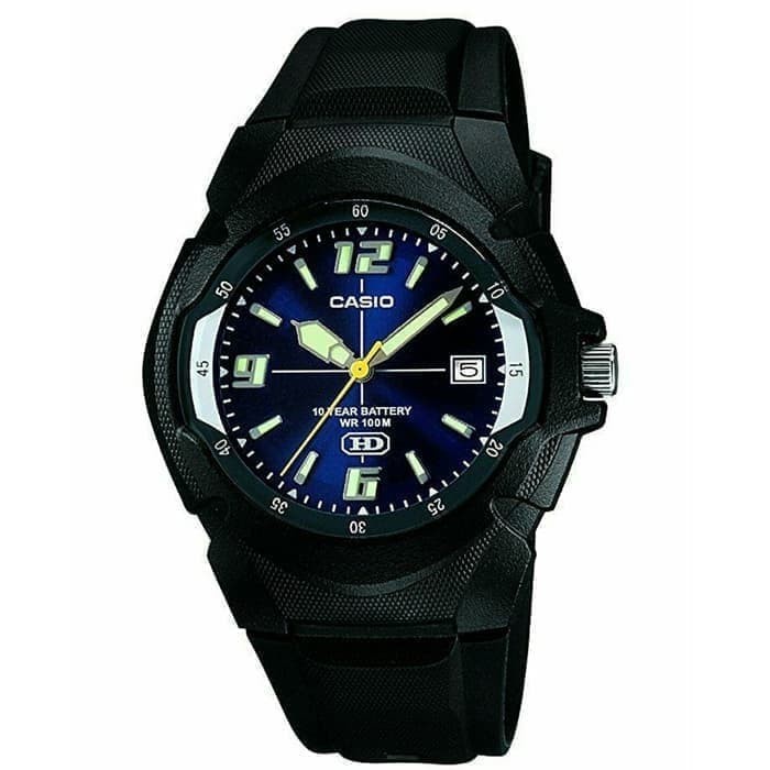 ✅Ori Jam Tangan Pria Casio Mw-600F-2Avdf Black Blue Original Limited