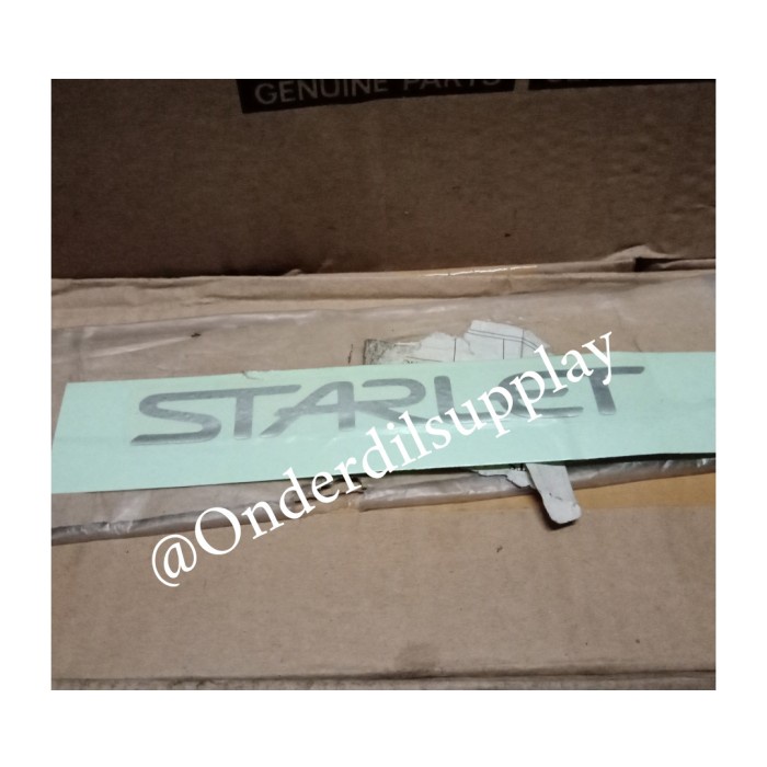 ✅Termurah Sticker Stiker Bagasi Toyota Starlet Dark Silver Original Astra Bisa Sameday