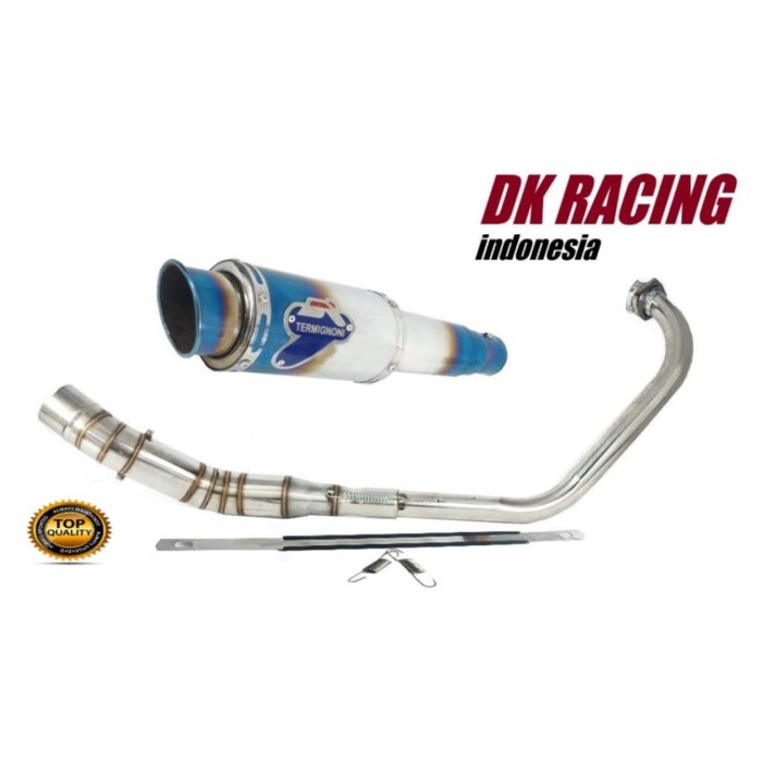 ✨New Ori Knalpot Racing Honda Supra Gtr 150 Termignoni Blue High Quality Limited