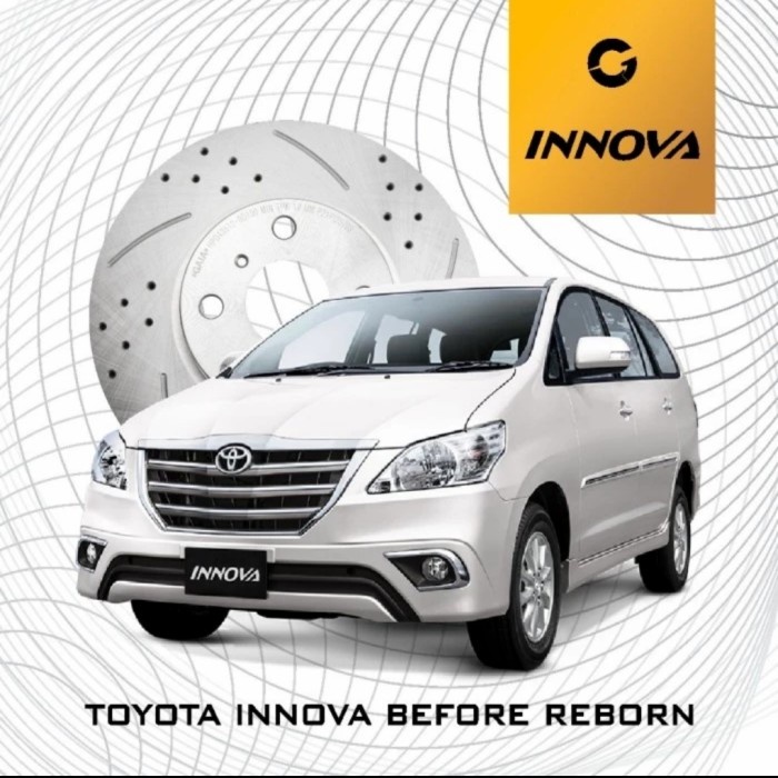 DISC BRAKE DISC ROTOR TOYOTA INNOVA GAIA GEOMET SLOT DRILL 320mm murmer