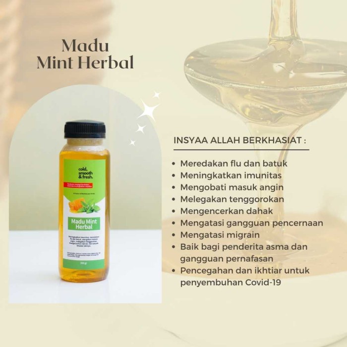 

JAVA HILLS HONEY MADU MINT HERBAL 350GR