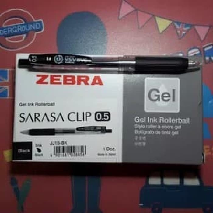 

Pulpen Gel Sarasa 0.5 Hitam /Pack