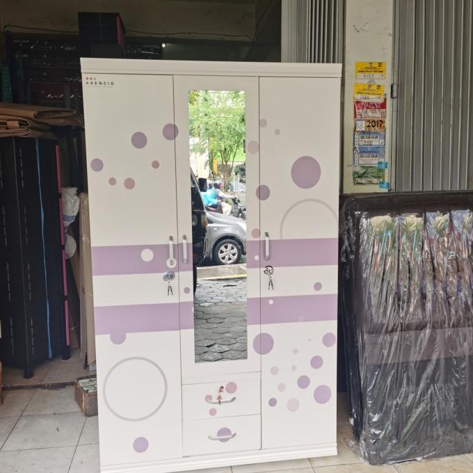 

`````````] lemari 3 pintu besi asencio
