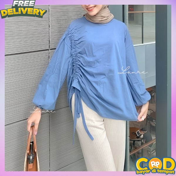 Buls Waita Hangout Bloues Remaja Import Blos Bj Cewek Buju Krmeja Korea Style Bluss Kemeja Kerja San