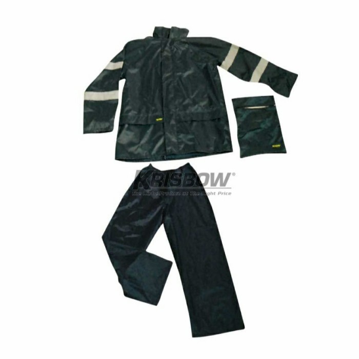 Krisbow Jas Hujan Pvc / Rainsuit Pvc Blue Navy Ready