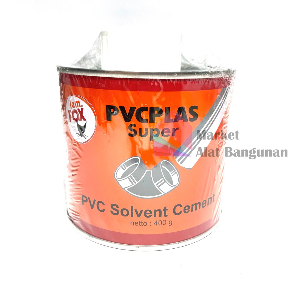 

Lem Fox Pvcplas Kaleng 400 Gram / Lem Fox Pipa Pvc / Lem Pvc Plas