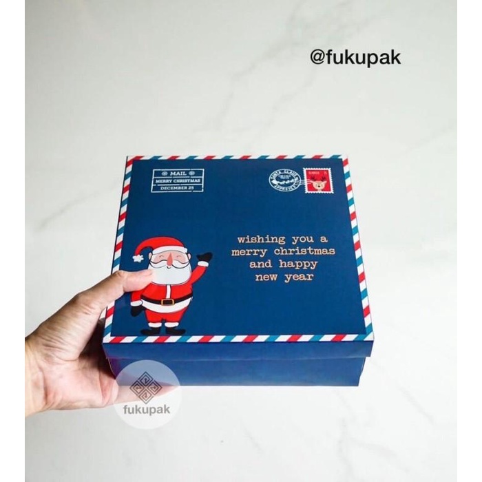 

Christmas Box 20X20 (10Pcs) Kotak Dus Natal Cake Brownies Nasi Roti 066