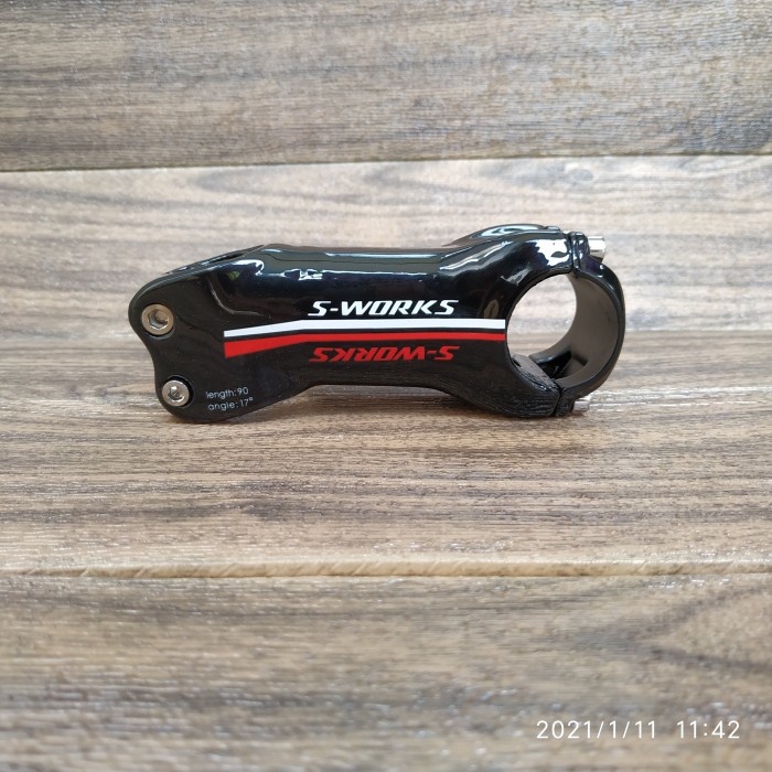 [New Ori] Stem S-Works Specialized Carbon 90Mm 17 Degrees - Stem Road Bike Mtb Terbaru