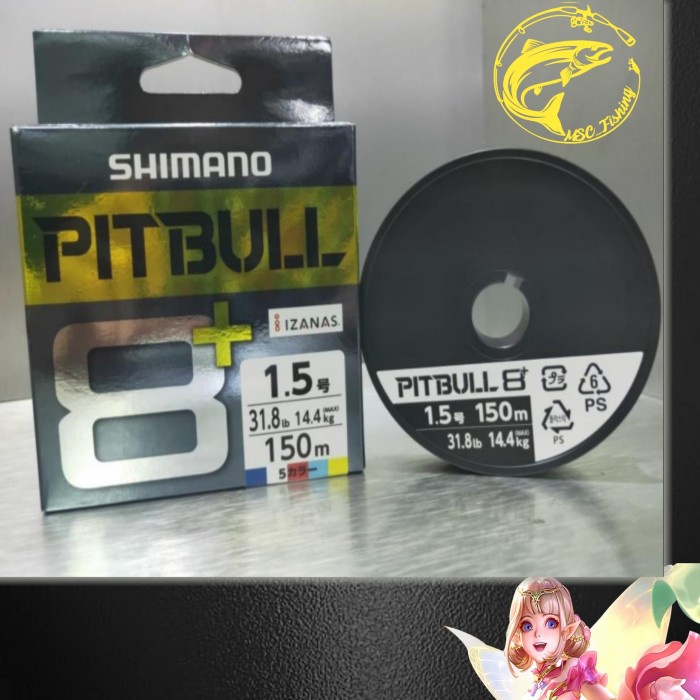[New Ori] Senar Pe Shimano Pitbul 8 Pe 1.5 150Meter Terbatas