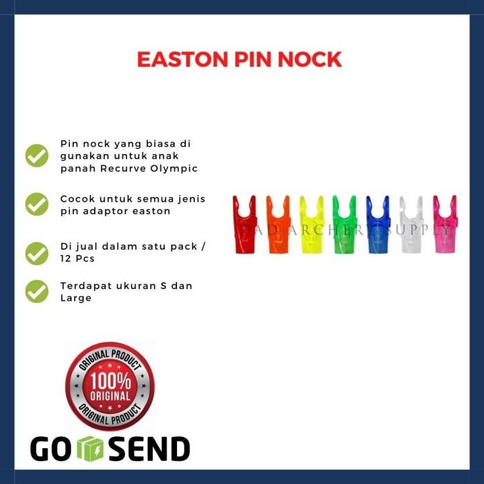 [New] Easton Pin Nock Bisa Sameday