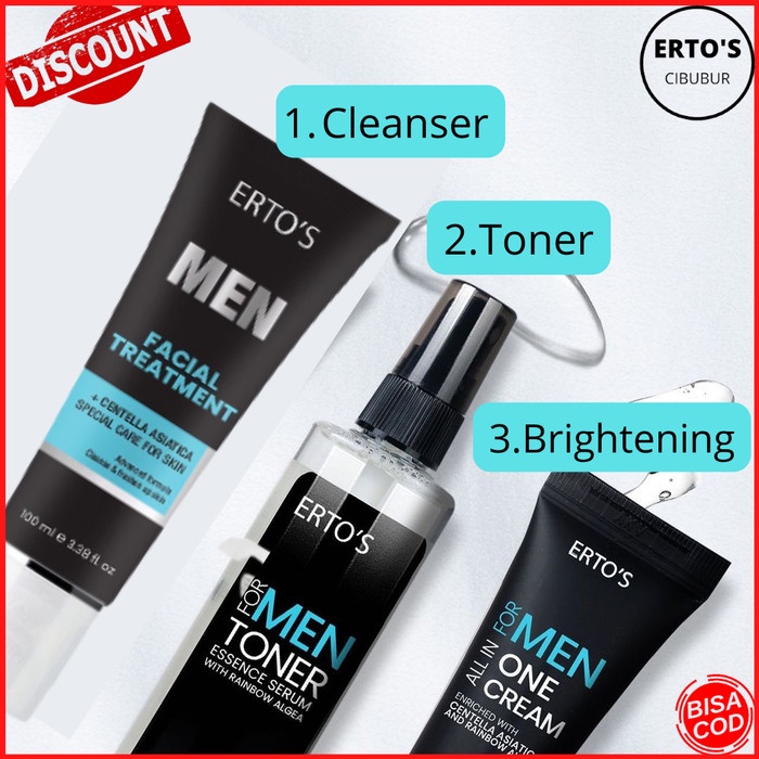 [Original] Paket Skincare Pria Untuk Kulit Kusam Berminyak Dan Berjerawat Diskon
