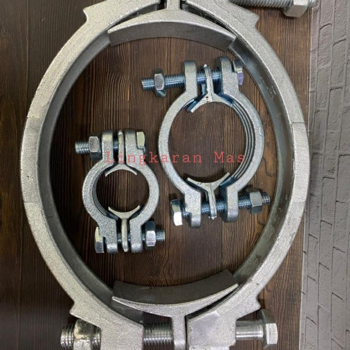 [Ori] Klem Double Bolt Sl 875 Hose Clamp 8 Inch 210-225 Berkualitas