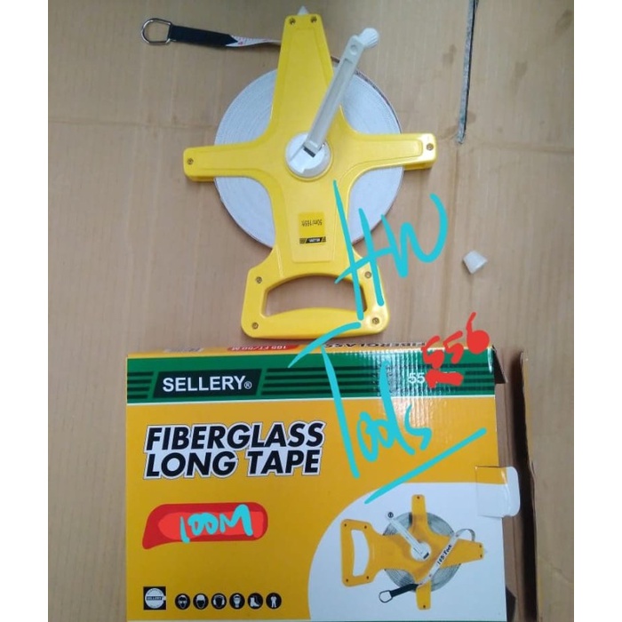[Original] Meteran Fiber / Roll Meter Fibber 100 Meter Sellery 55-556 Diskon