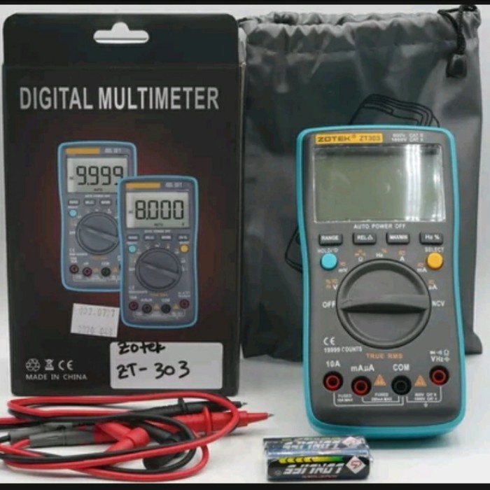 ✅Baru Zotek Zt-303 Multimeter Avometer Meter Multitester Digital True Rms Terbaru