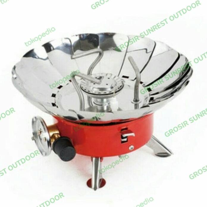 Kompor Windproof Anti Badai Kompor Mawar Kompor Alat Masak Camping