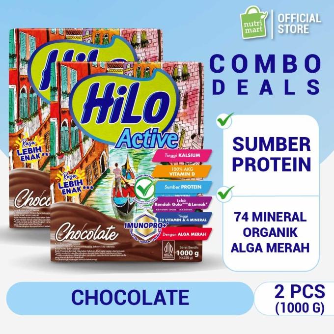 

Twin Pack: Hilo Active Chocolate 1000Gr - Susu Tinggi Kalsium