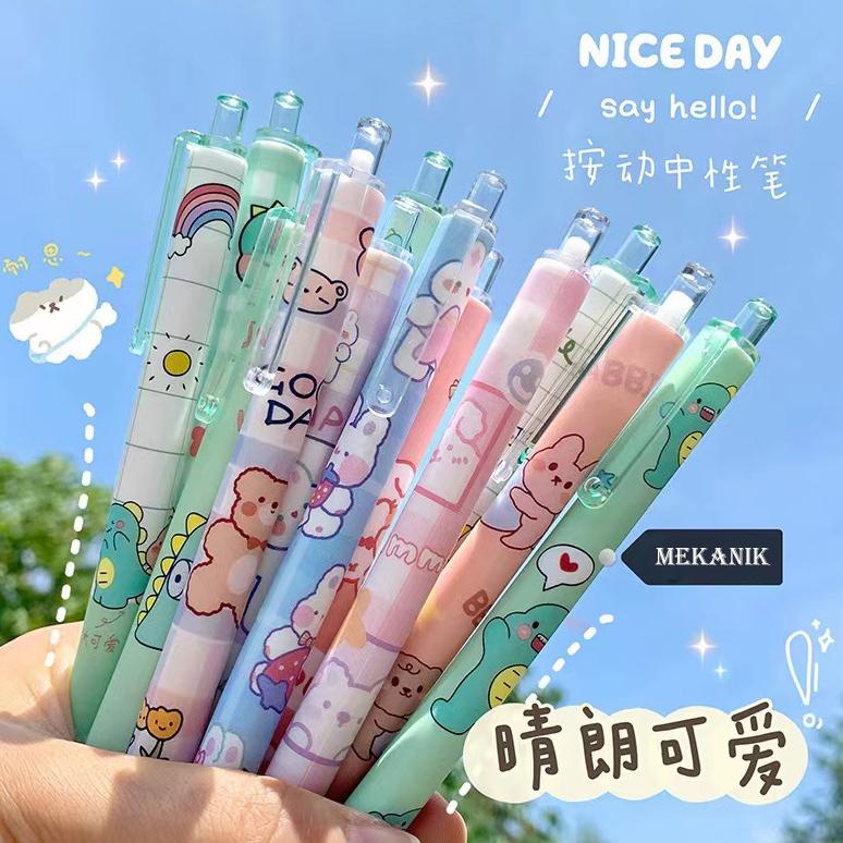 

Pulpen Gel Mekanik Motif Cartoon Lucu Pulpen Pelajar Pulpen kantor Pena Motif Lucu