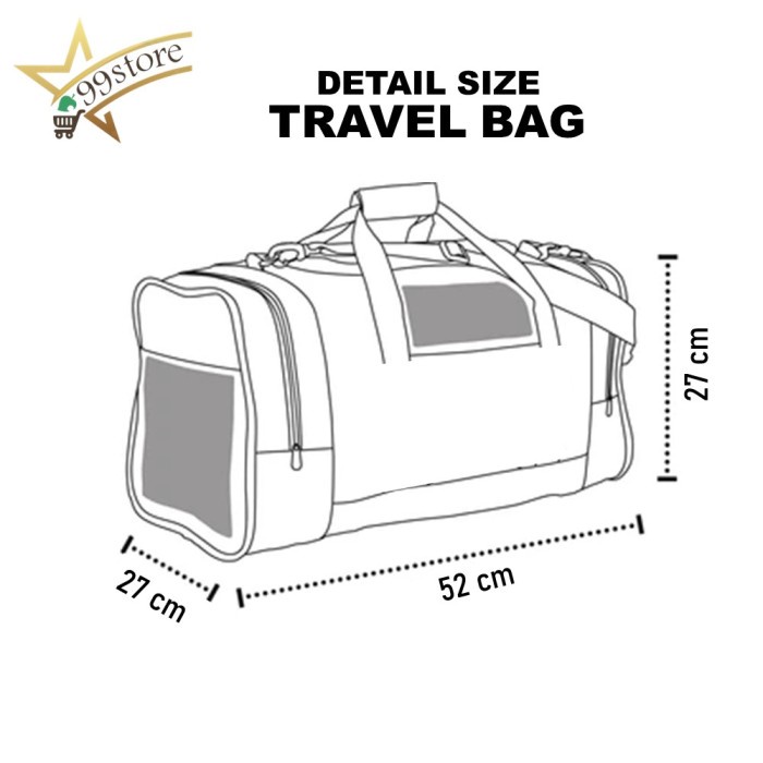 Tas Travel Bag Jinjing Besar Duffle Bag Waterproof Lipat Traveling