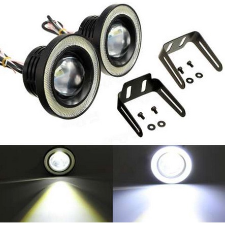 Cod - Set Lampu Tembak Proji Fog Light Led Penerangan Tambahan Variasi Mobil Kode 027
