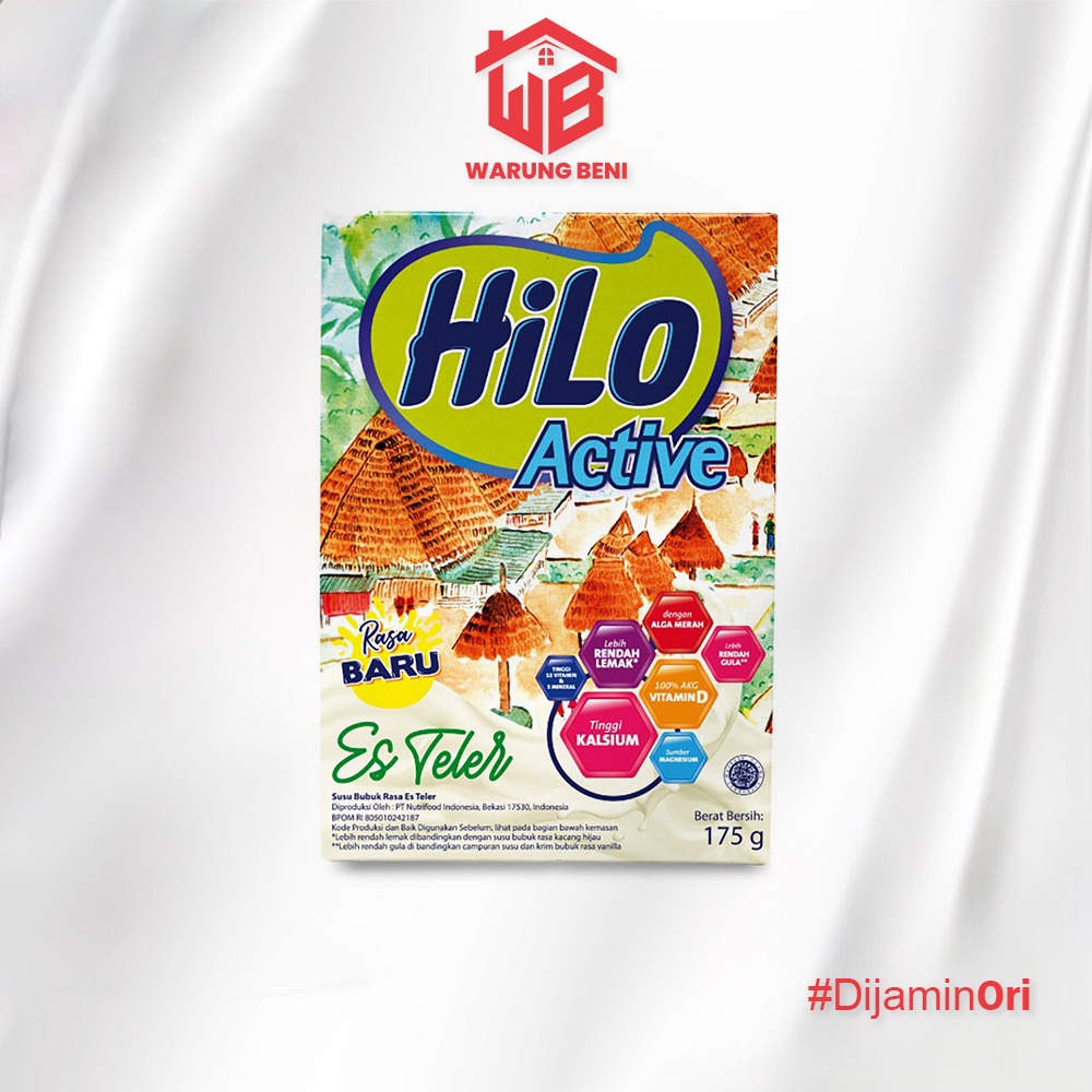HiLo Active Susu Tinggi Kalsium Es Teler 175 gr