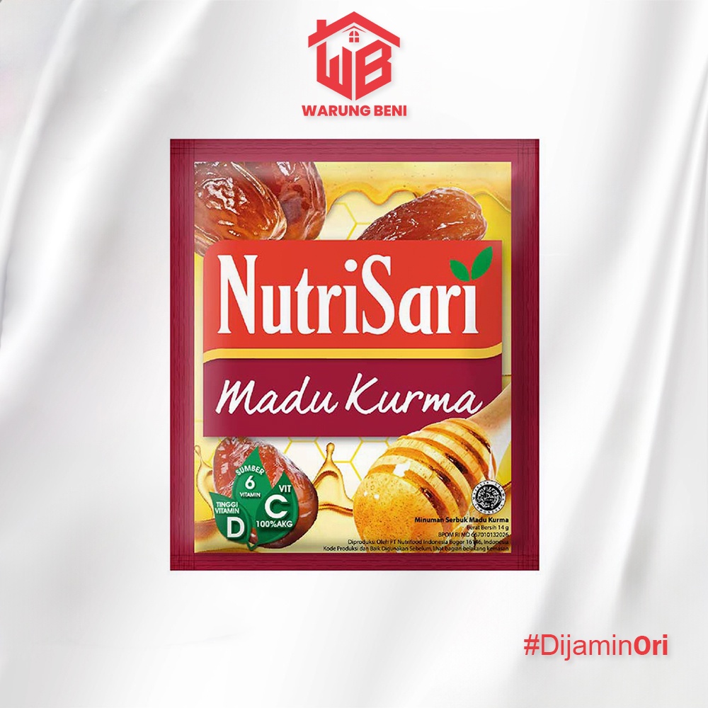 

NutriSari Madu Kurma - Minuman Segar Bervitamin (40 Sachet)