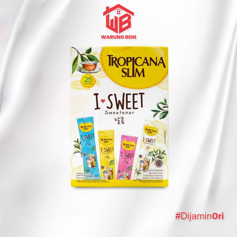 

Tropicana Slim Pengganti Gula Sweetener I-Sweet (25 Sachet)